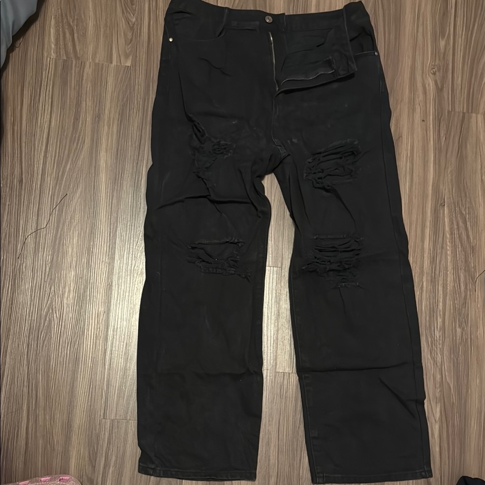 Fashion Nova Men's Black Cargo Pants